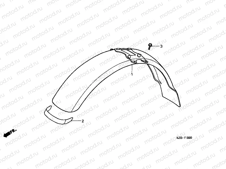 F-6 FRONT FENDER