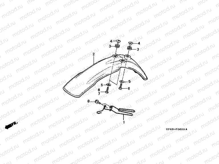 F-6 FRONT FENDER