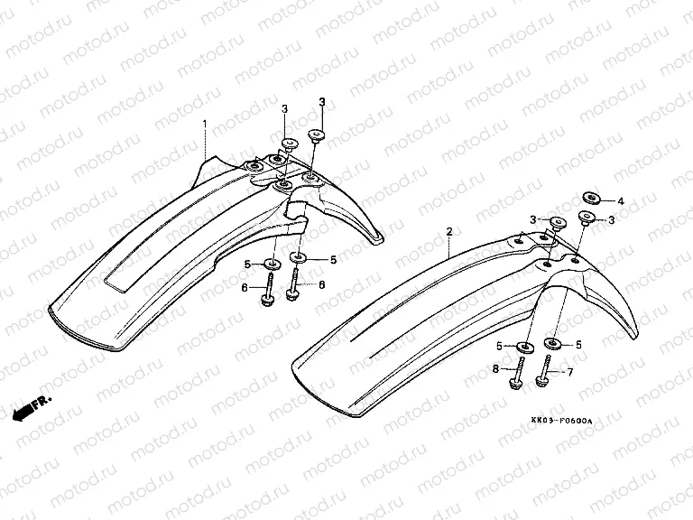 F-6 FRONT FENDER