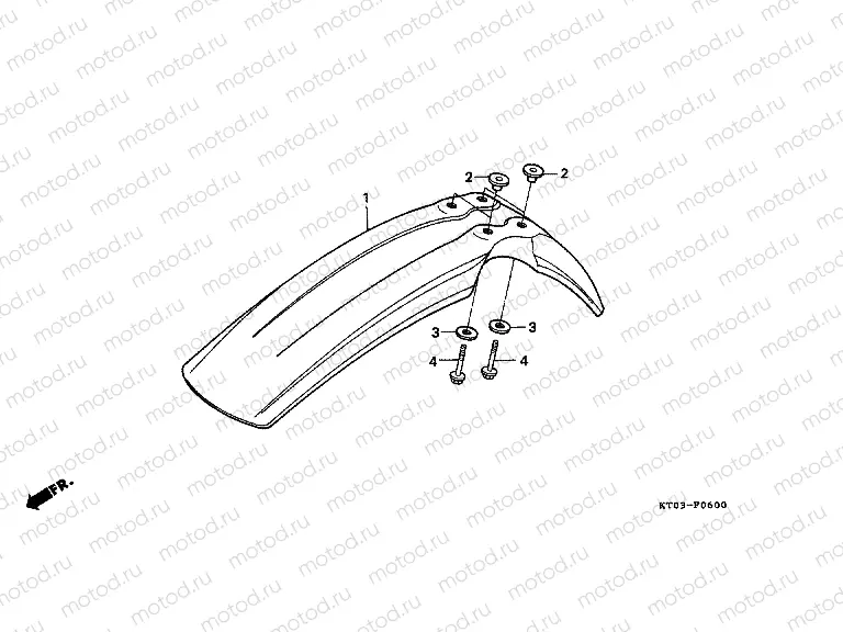 F-6 FRONT FENDER