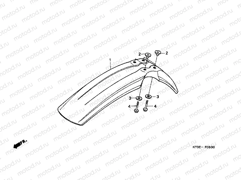 F-6 FRONT FENDER