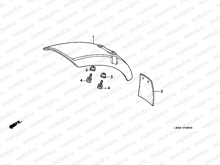 F-6 FRONT FENDER