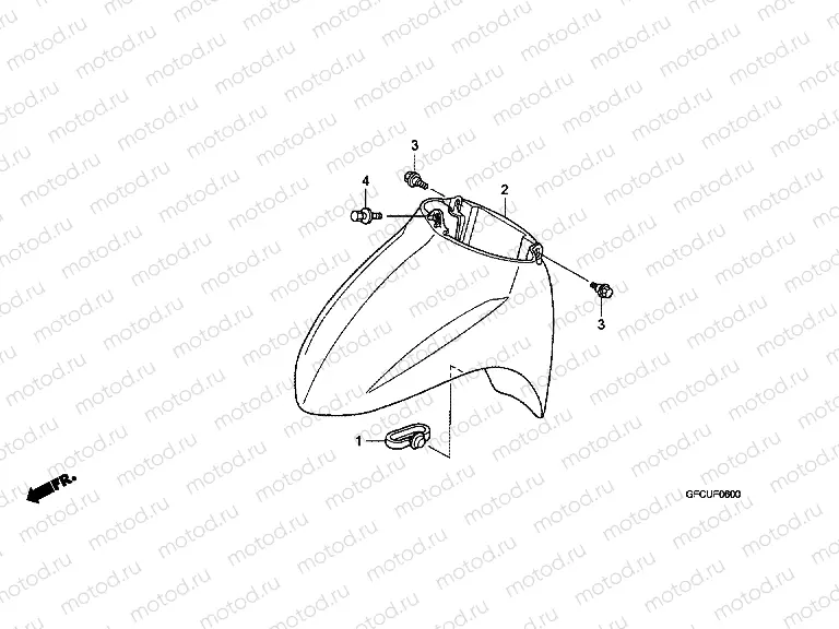 F-6 FRONT FENDER