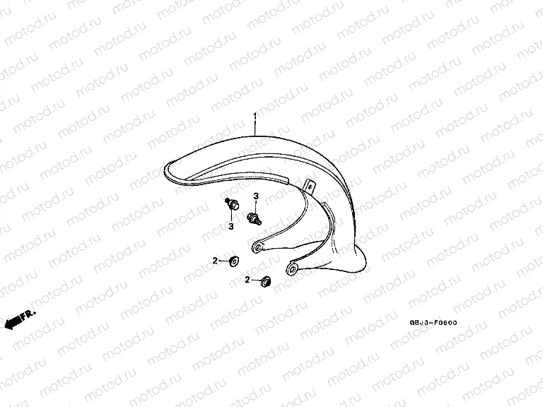F-6 FRONT FENDER