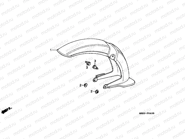 F-6 FRONT FENDER