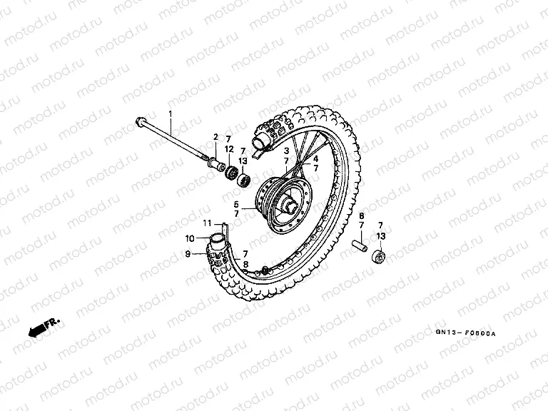 F-6 FRONT WHEEL