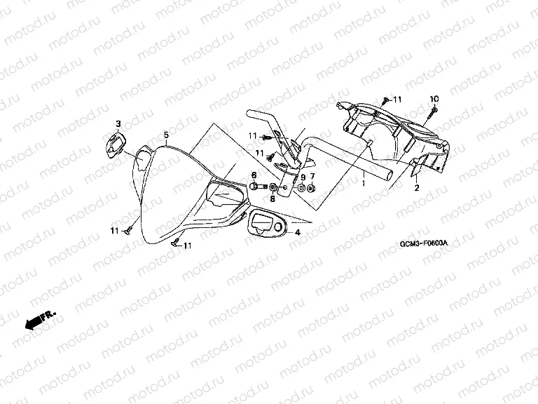 F-6 HANDLE COVER / STEERING HANDLE
