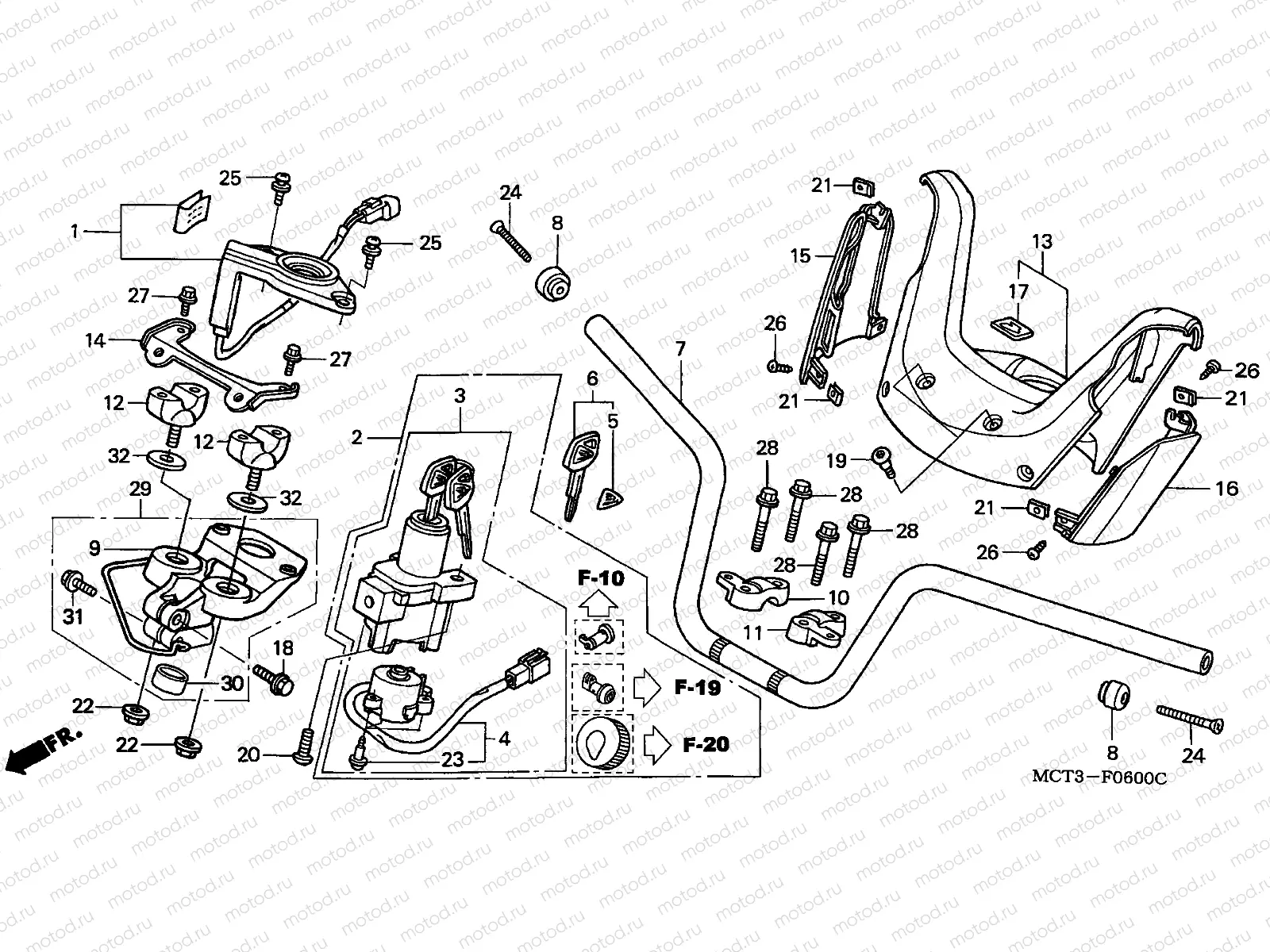 F-6 HANDLE PIPE/ HANDLE COVER