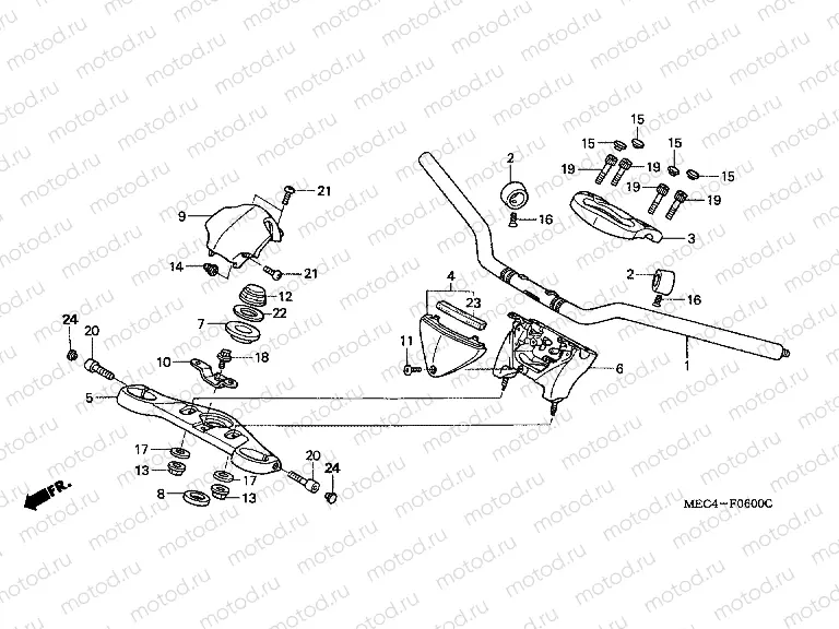 F-6 HANDLE PIPE/TOP BRIDGE