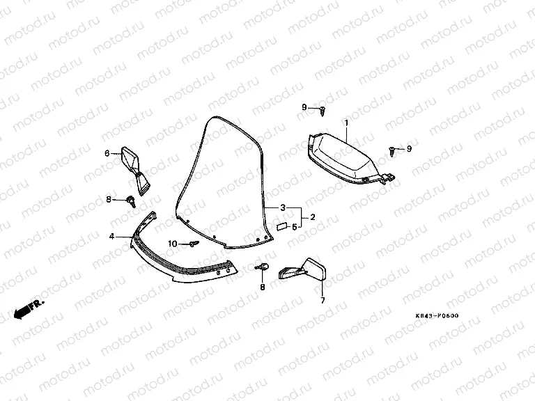 F-6 MEASURING AWNING / WINDSCREEN