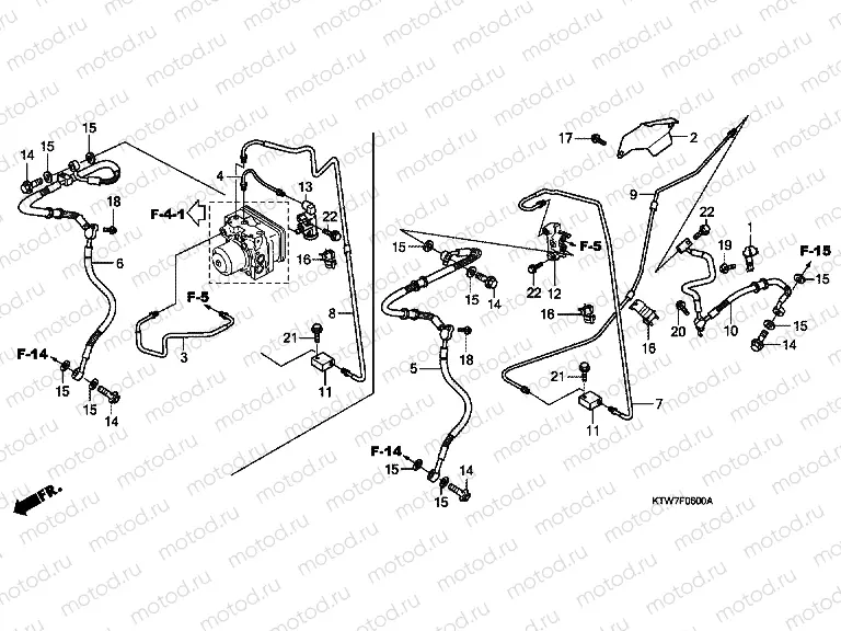 F-6 REAR BRAKE HOSE / BRAKE HOSE