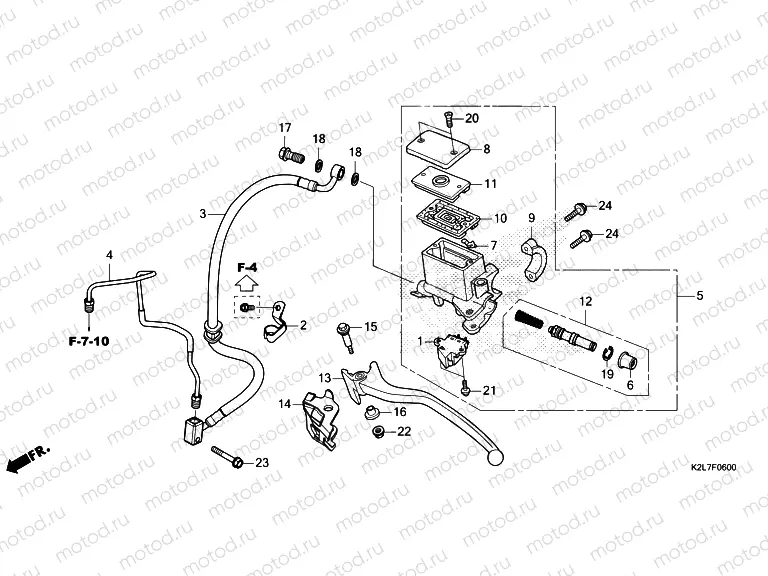 F-6 REAR BRAKE MASTER CYLINDER