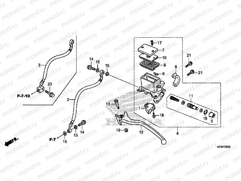 F-6 REAR BRAKE MASTER CYLINDER