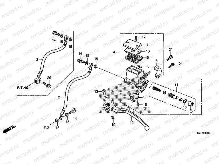 F-6 REAR BRAKE MASTER CYLINDER
