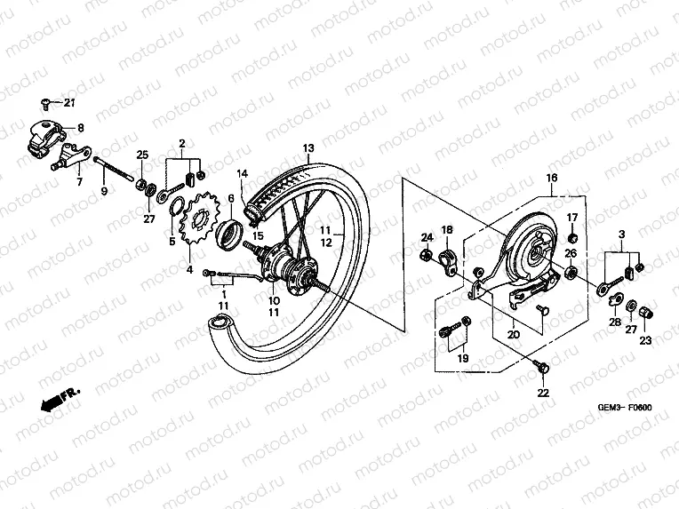 F-6 REAR WHEEL