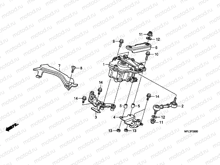 F-6 STEERING COLUMN SHOCK ABSORBER