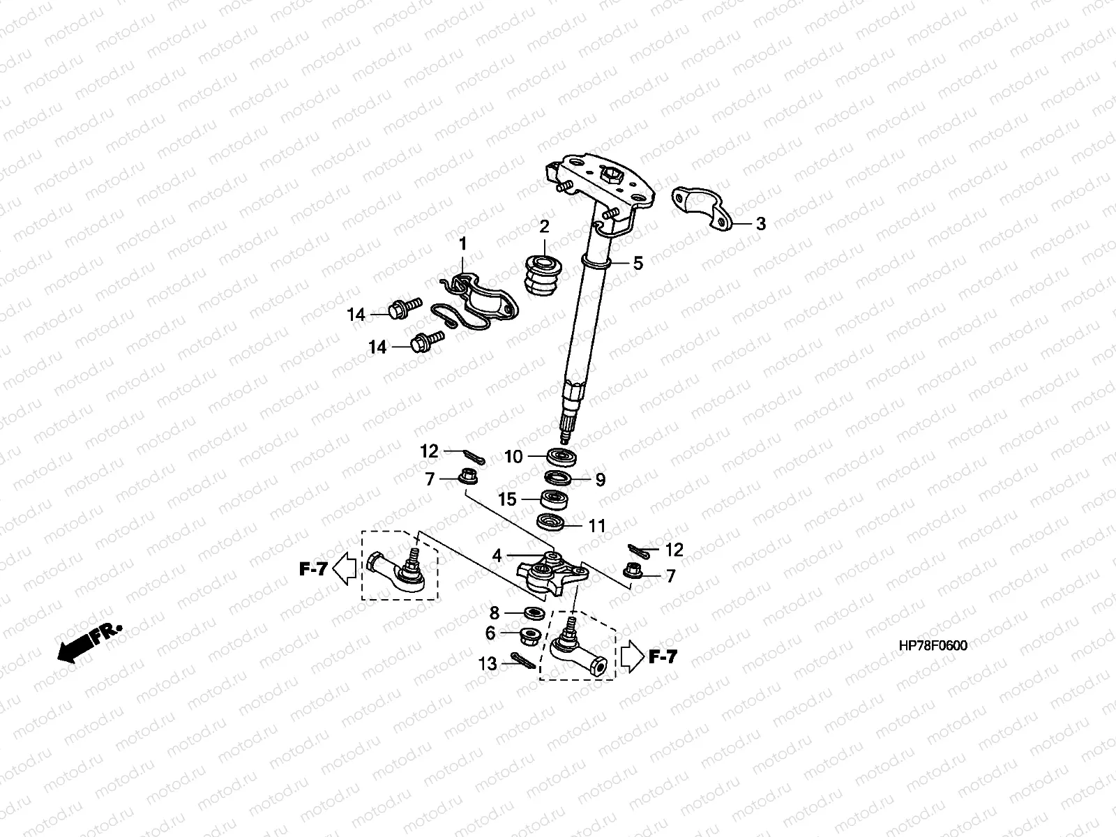 F-6 STEERING SHAFT(STD)
