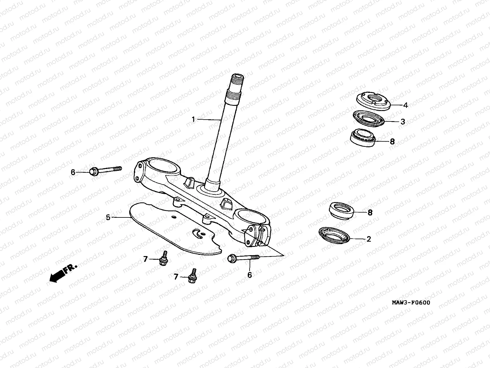 F-6 STEERING STEM