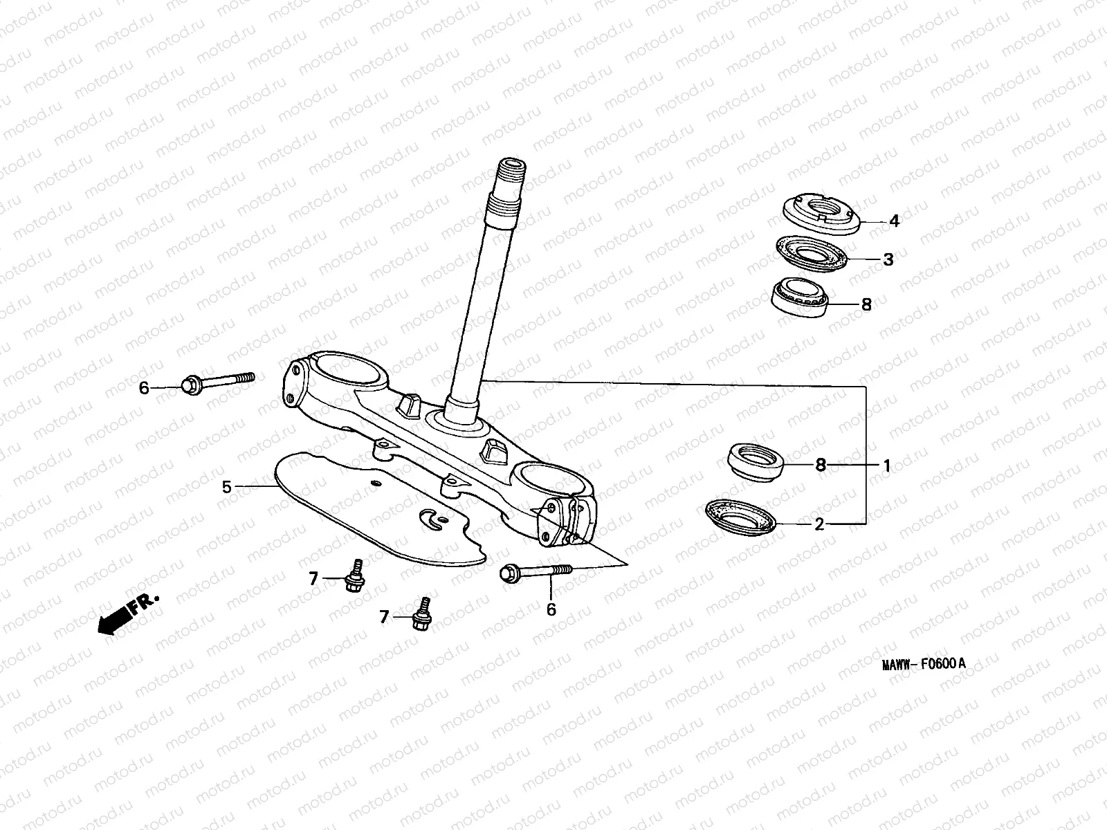 F-6 STEERING STEM