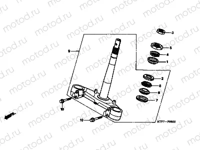 F-6 STEERING STEM