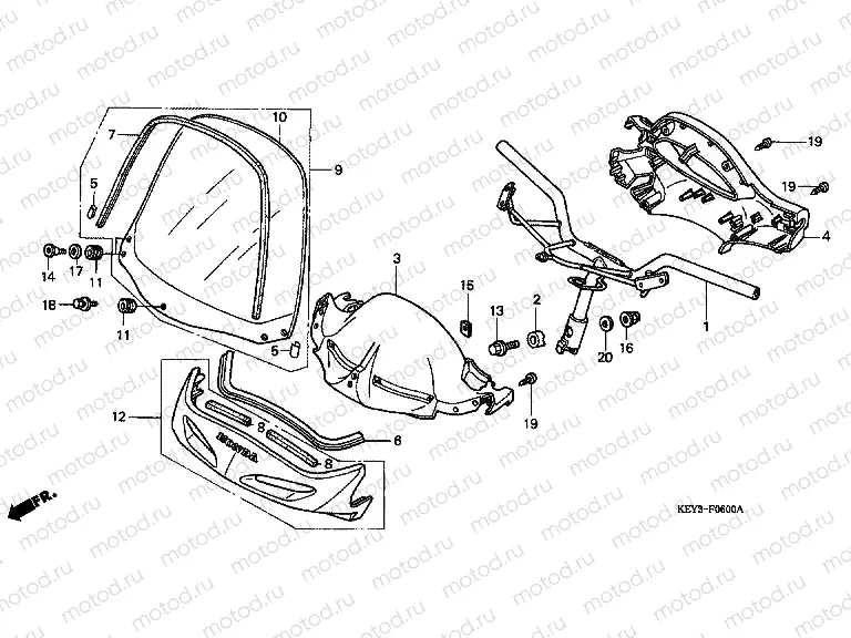 F-6 TIE ROD TUBE / HANDLE COVER