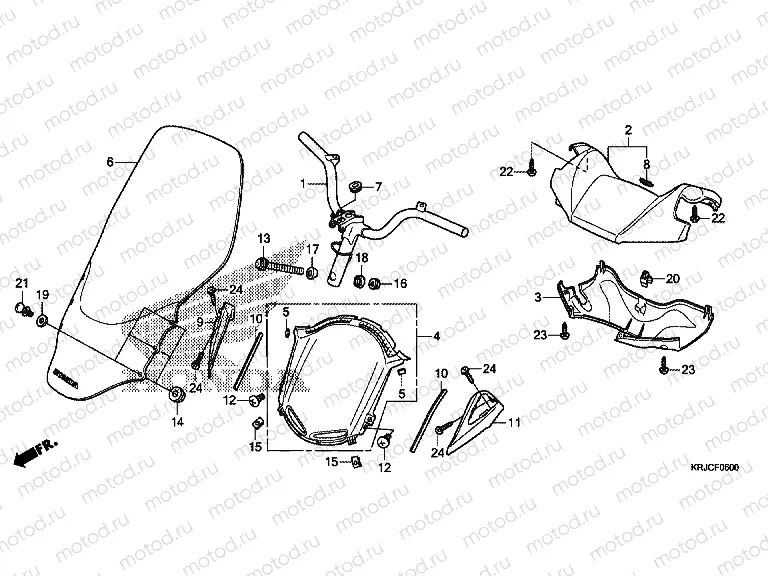 F-6 TIE ROD TUBE / HANDLE COVER