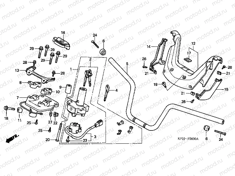 F-6 TIE ROD TUBE / HANDLE COVER
