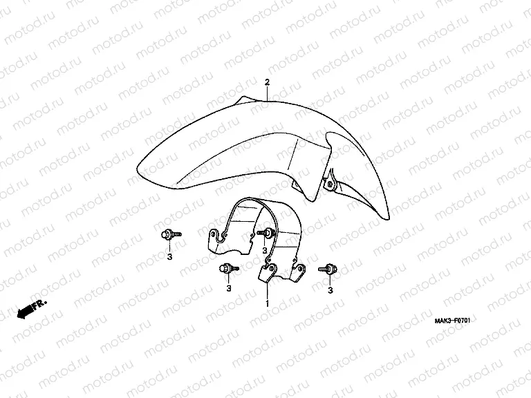 F-7-1 FRONT FENDER (2)