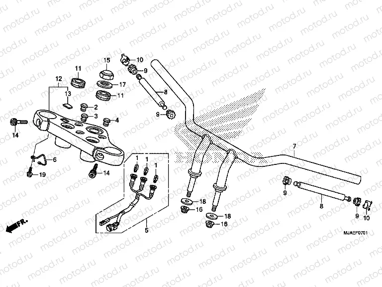 F-7-1 TIE ROD TUBE (VT750C2B)