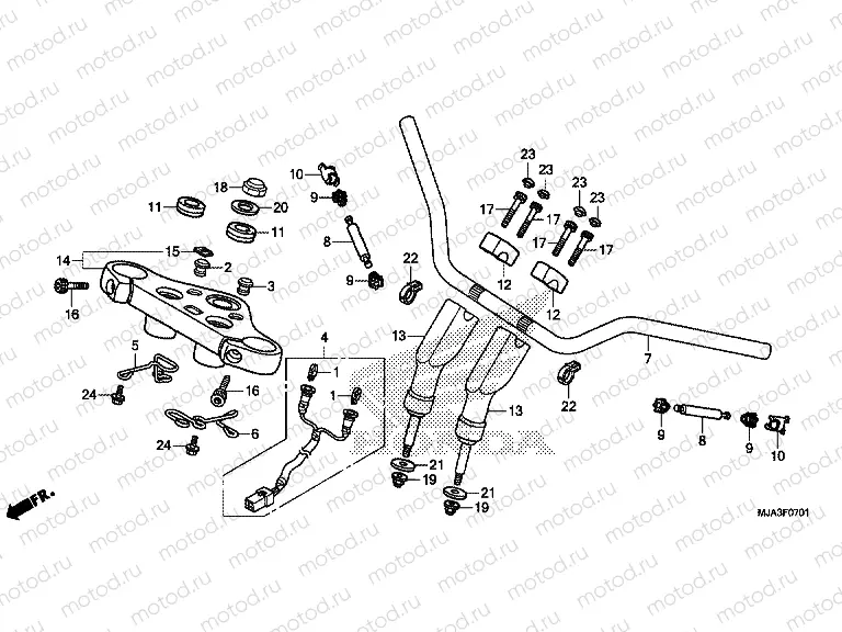 F-7-1 TIE ROD TUBE (VT750C2S)