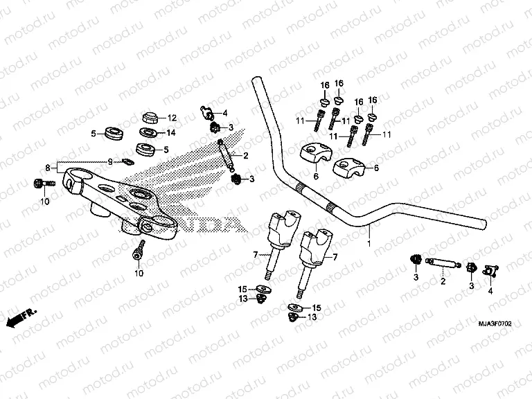 F-7-2 TIE ROD TUBE (VT750S)