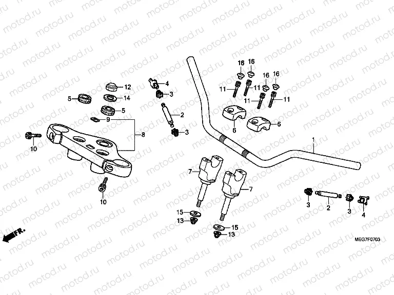 F-7-3 TIE ROD TUBE (VT750S)