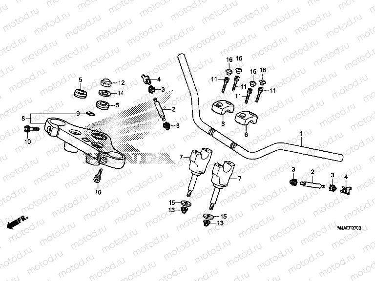 F-7-3 TIE ROD TUBE (VT750S)