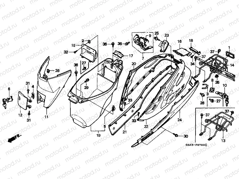 F-7 BODY COVER / LUGGAGE BOX / LUGGAGE PACKAGE