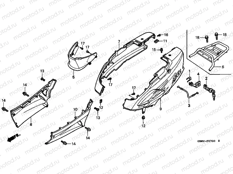 F-7 BODY COVER / PACKAGE HOLDER