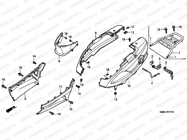 F-7 BODY COVER / PACKAGE HOLDER