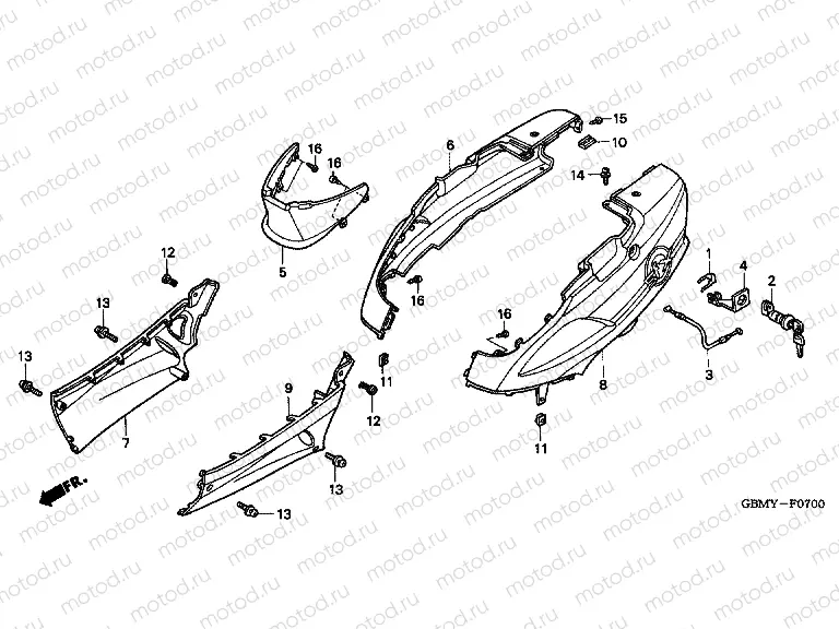 F-7 BODY COVER / PACKAGE HOLDER