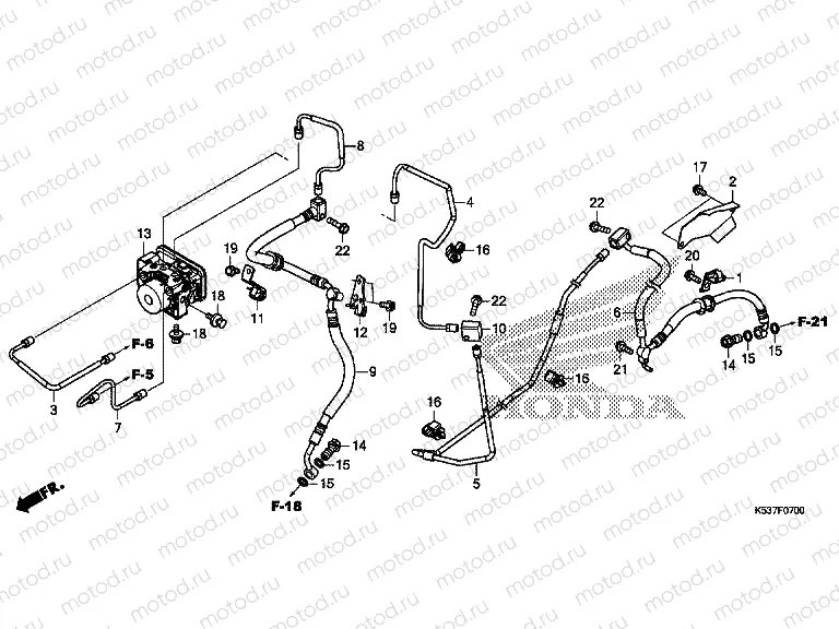 F-7 BRAKE PIPE / BRAKE HOSE / ABS MODULATOR