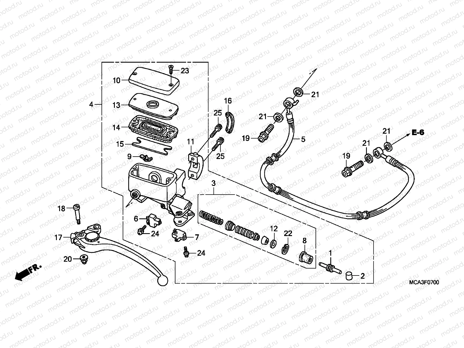 F-7 CLUTCH MASTER CYLINDER