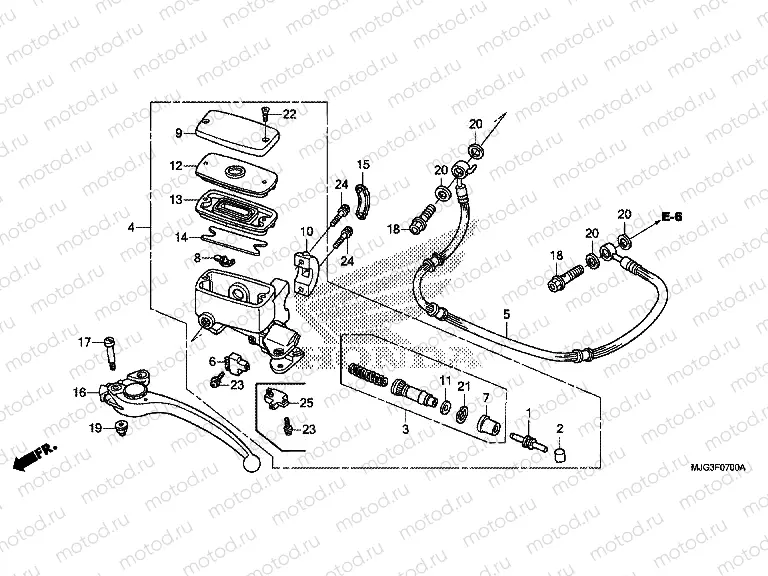 F-7 CLUTCH MASTER CYLINDER