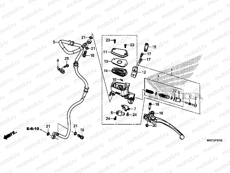 F-7 CLUTCH MASTER CYLINDER