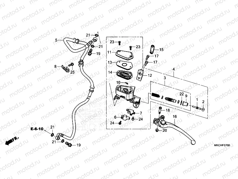 F-7 CLUTCH MASTER CYLINDER