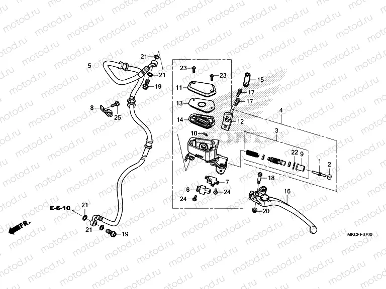 F-7 CLUTCH MASTER CYLINDER