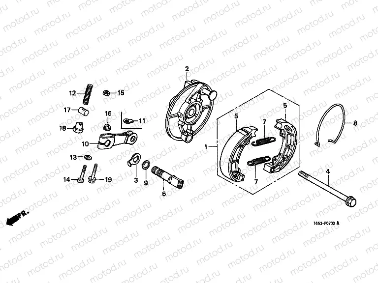 F-7 FRONT BRAKE PANEL