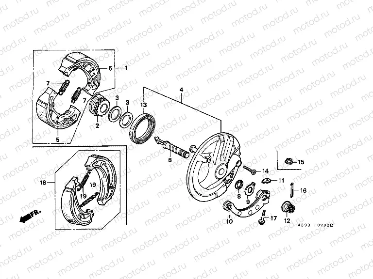 F-7 FRONT BRAKE PANEL