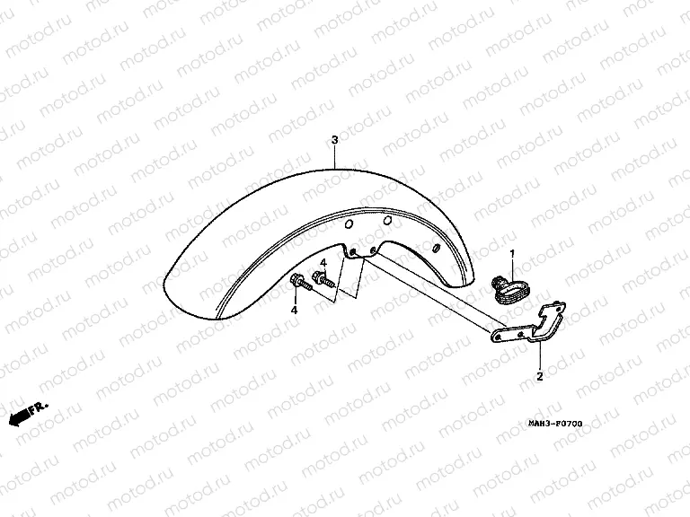 F-7 FRONT FENDER