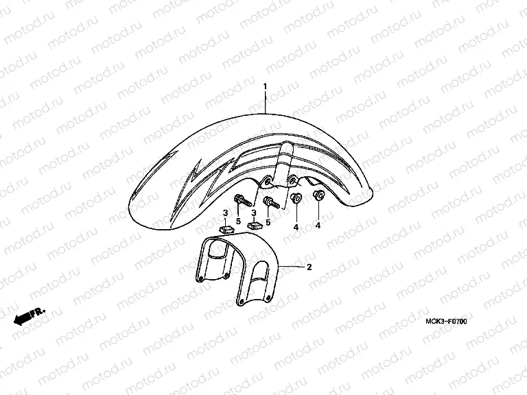F-7 FRONT FENDER