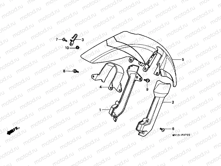F-7 FRONT FENDER