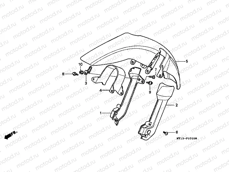 F-7 FRONT FENDER