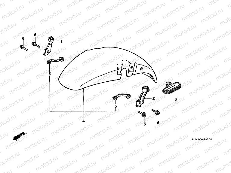 F-7 FRONT FENDER
